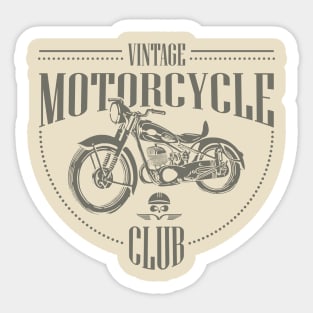 Vintage Motorcycle Club Sticker